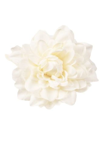 Dália selyemvirág fej- 8cm - Ekrü