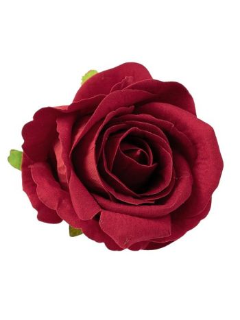 Bársony rózsafej- 8cm - Piros AF122-07 12db/csomag