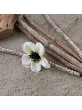 Szellőrózsa selyemvirág szál- 30cm magas - Fehér