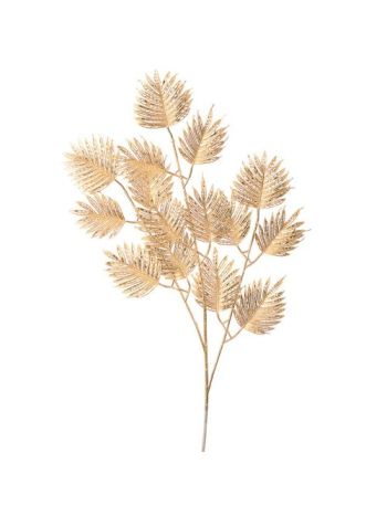 Magnólia levél 3 ágú- 67cm magas - Arany