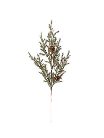 Kis tobozos fenyőág- 49cm magas - Zöld