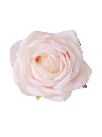 Rózsa selyemvirág fej- 9cm - Rózsaszín-zöld