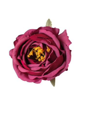 Peonia selyemvirág fej- 10cm -  Bordó