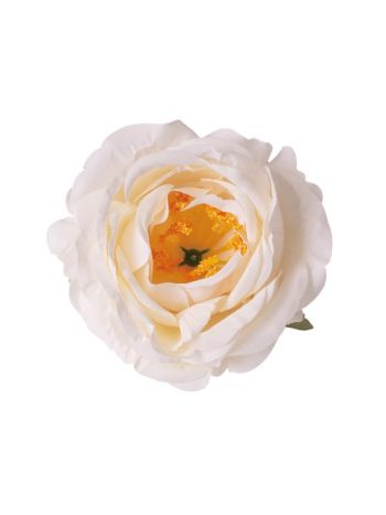 Peonia selyemvirág fej- 10cm -  Fehér