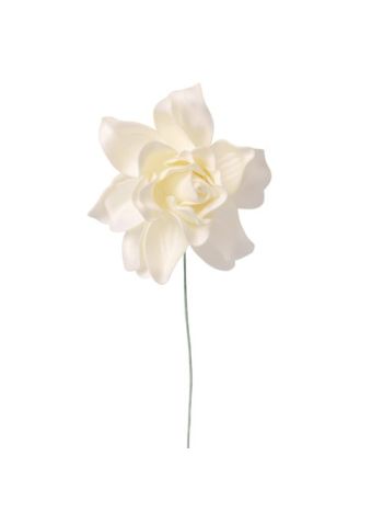 Gardenia selyemvirág szál- 24cm magas - Ekrü