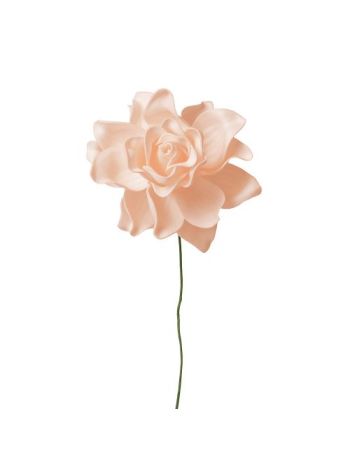 Gardenia selyemvirág szál- 24cm magas - Világos kávé