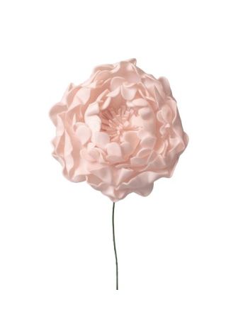 Peonia selyemvirág szál- 26cm - Sötét bézs