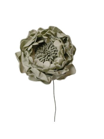 Peonia selyemvirág szál- 26cm - Zöld