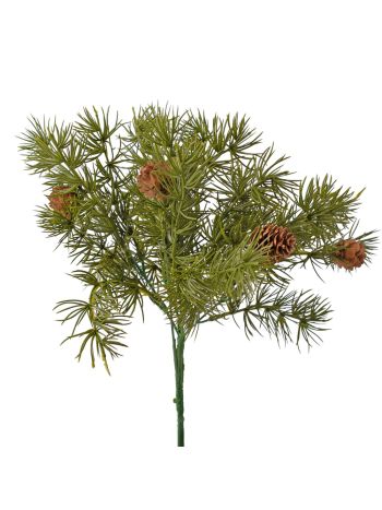 Fenyőtűs- tobozos téli dekorág- 5 ágú- 37 cm magas