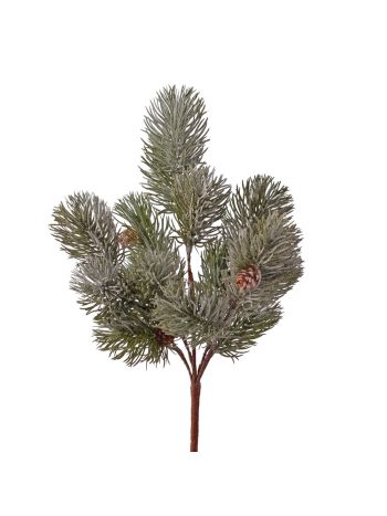 Dekorációs fenyőág tobozokkal- 5 ágú- 41 cm magas