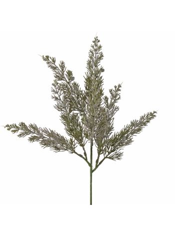 Csillámos- deres karácsonyi ág bogyókkal- 3 ágú- 44 cm magas