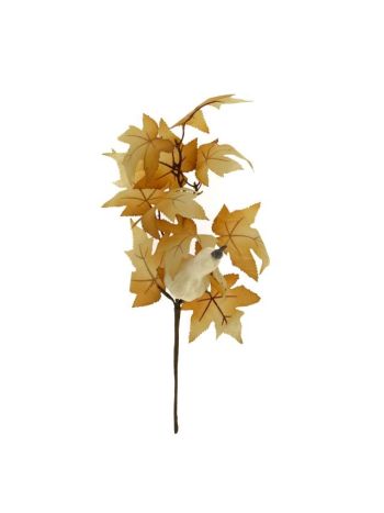 Ág tökkel- leveles- 38 cm- sárga- SSS