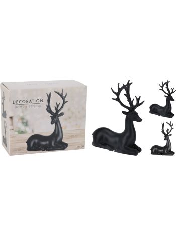 Rénszavas dekorációs termék fekete