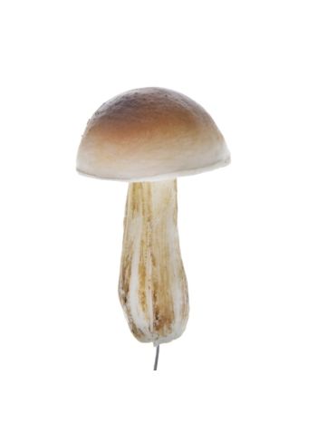 Gomba betűzős polyfoam- 13 cm- barna- krém- S/10