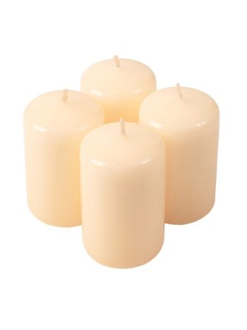 Adventi henger gyertya készlet- 8 x 5cm - Lakk ekrü