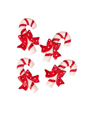Cukorbot dísz szett- polirezin- 5 x 4cm- kreatív felhasználásra