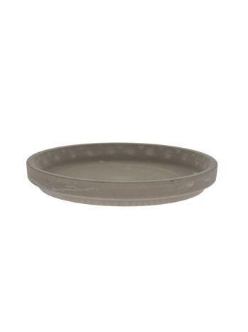 Cserépalátét XL agyag 32cm szürke 15016432F