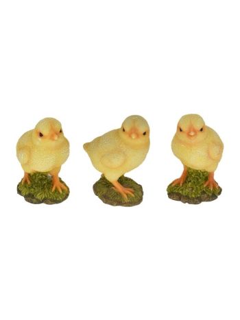 Csibe álló poly 7-5x5-8x10-7cm sárga 3 féle  DD64844