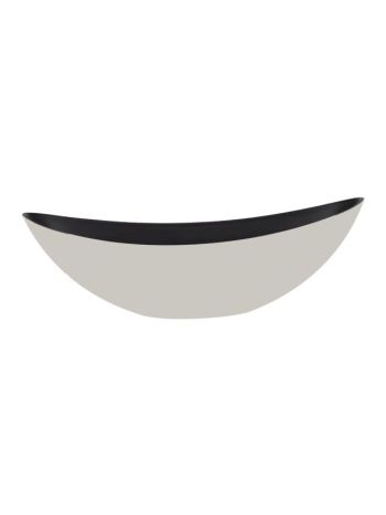 Csónak alakú kaspó műanyag 55x18x15-5cm szürke DD63576