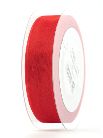 Organza 25mm- piros 50m D135025123