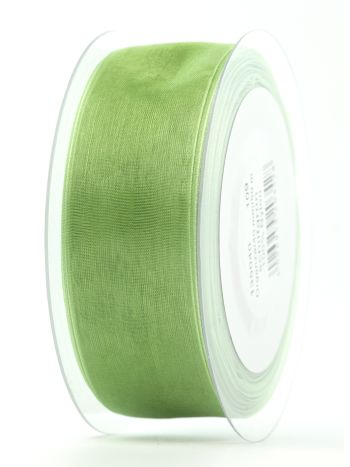Organza 40mm- nád zöld 50m D135040109