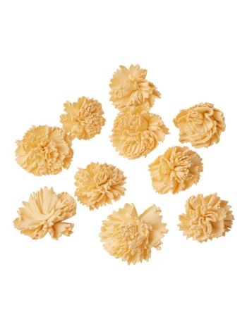 Shola szegfű 4cm 10db/csom - Fehérített