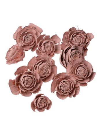 Cédrus rózsa 3-5cm 10db/csom - Pasztell rózsaszín