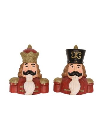Diótörő kerámia- 14x9-5x16-5 cm- piros- fekete- arany- 2 féle SSS