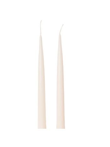 Szálas gyertya- 6db-os készlet- 2.2cm x 25cm - Lakk fehér