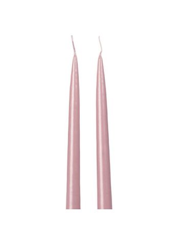 Szálas gyertya- 6db-os készlet- 2.2cm x 25cm - Metál rosegold