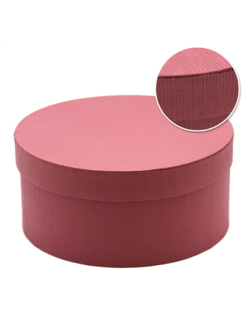 PAPÍRDOBOZ KEREK 1/30 22x10 cm BORDÓ ES06642