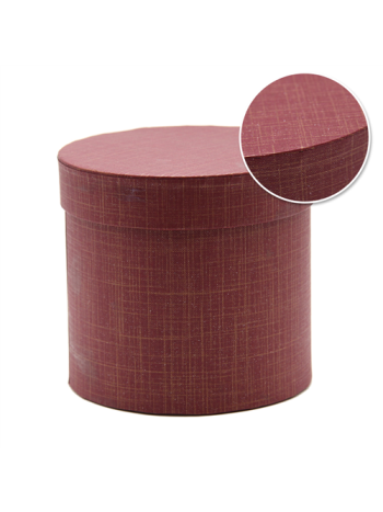 PAPÍRDOBOZ HENGER 4/96 12x11-7 cm BORDÓ