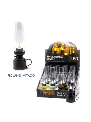 LÁMPÁS LEDES 12/240 7-3x4x18-3cm 4 SZÍNBEN FIX LÁNG