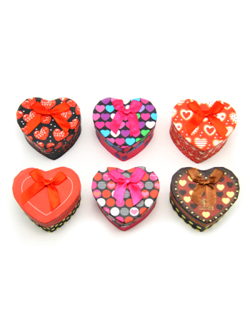 PAPÍRDOBOZ SZÍV 6/720 8-5x7-5x4-5 cm 6 FÉLE  ES09199