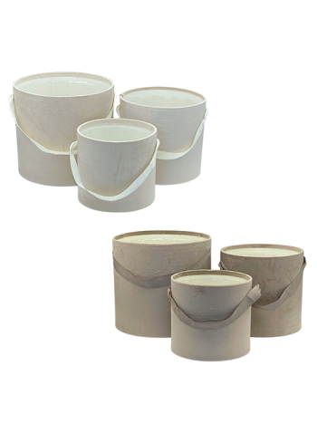 PAPÍRDOBOZ 3 DB BETÉTTEL- BÁRSONY 1/12 18x16-5; 20x19-5; 23-5x22-5 cm 2 SZÍNBEN