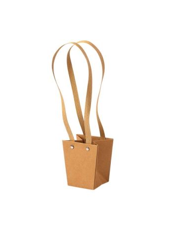 10db. Kraft virág táska 9(h) x 9(sz) x 10(m) cm