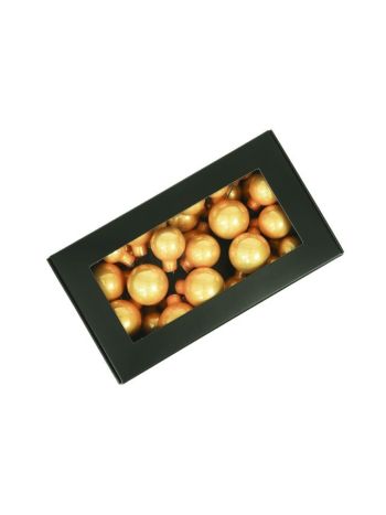 Gömb csokor betűzős üveg 2/2-5/3 cm gold opal S/6