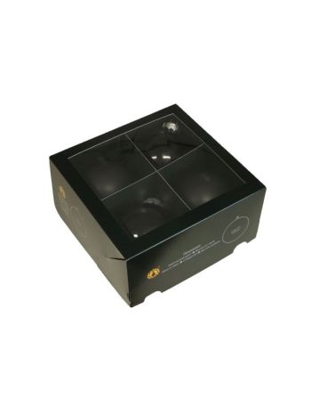 Gömb üveg- 10 cm fekete S/4