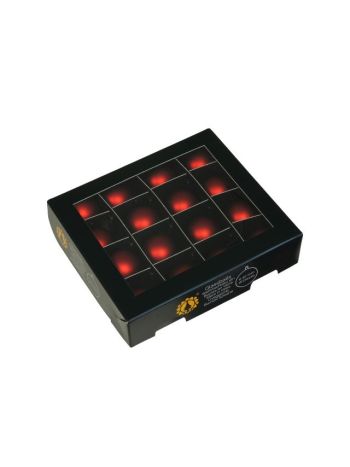 Gömb üveg- 3 cm- piros matt S/16
