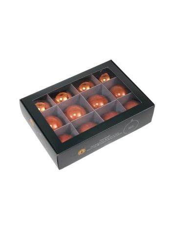 Gömb üveg- 5-7 cm mandarin S/12