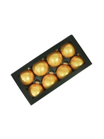 Gömb üveg- 8 cm arany opál S/8