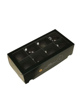 Gömb üveg- 8 cm- fekete S/8