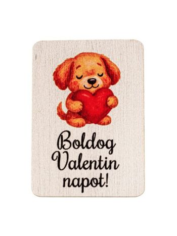 4db. Boldog Valentin napot feliratos- kutyusos d