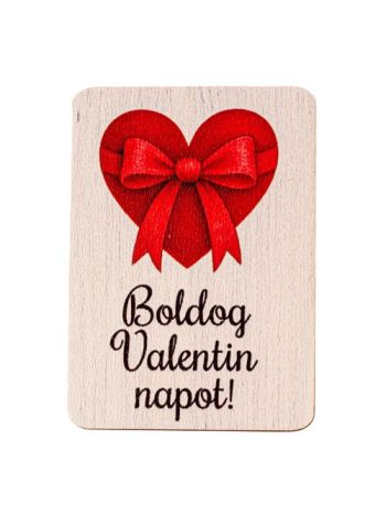 4db. Boldog Valentin napot feliratos- piros masn