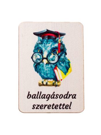 4db. ballagásodra szeretettel feliratos dekor tábla 7 x 5cm