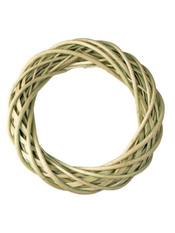 Fonott vessző koszorúalap 25cm/5cm - Pasztell zöld KA4-25Z