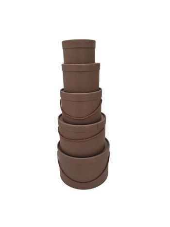 Kalapdoboz papír 13x9-25x17 cm barna S/5