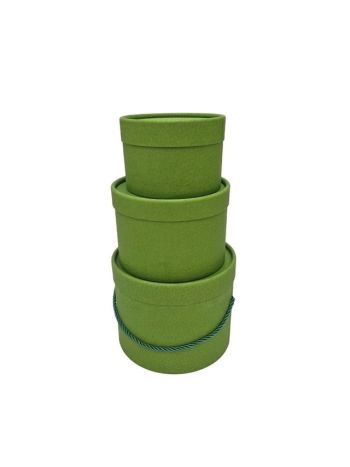 Kalapdoboz papír 13x9-18x13 cm zöld S/3