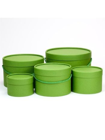 Kalapdoboz papír 13x9-25x17 cm zöld S/5