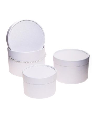 Kalapdoboz papír 13x9-18x13 cm fehér S/3